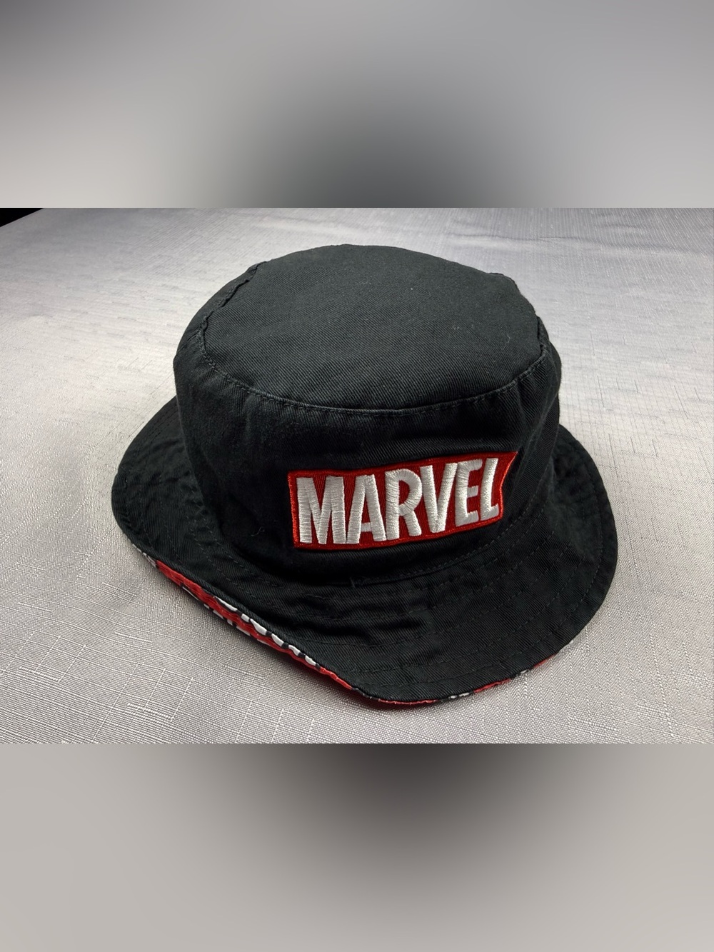 Marvel Kids Reversible Bucket Hat Black And Red ONE SIZE(023)